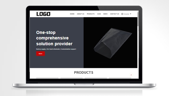 V320-自适应PE包装袋外贸网站模板